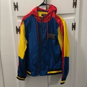colorful windbreaker